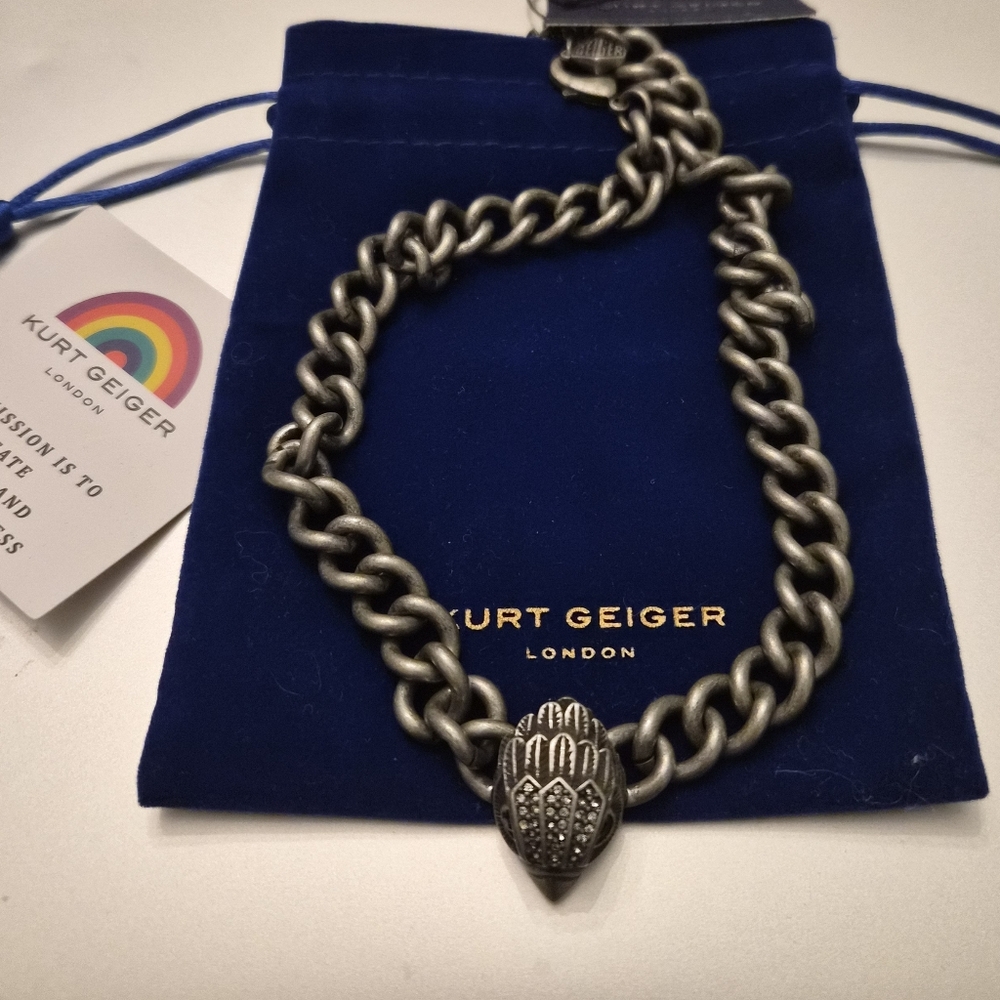 *Correction Kurt Geiger Silver Chain necklace with Charm